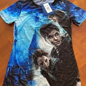 NWT Harry Potter Deathly Hallows trio tee